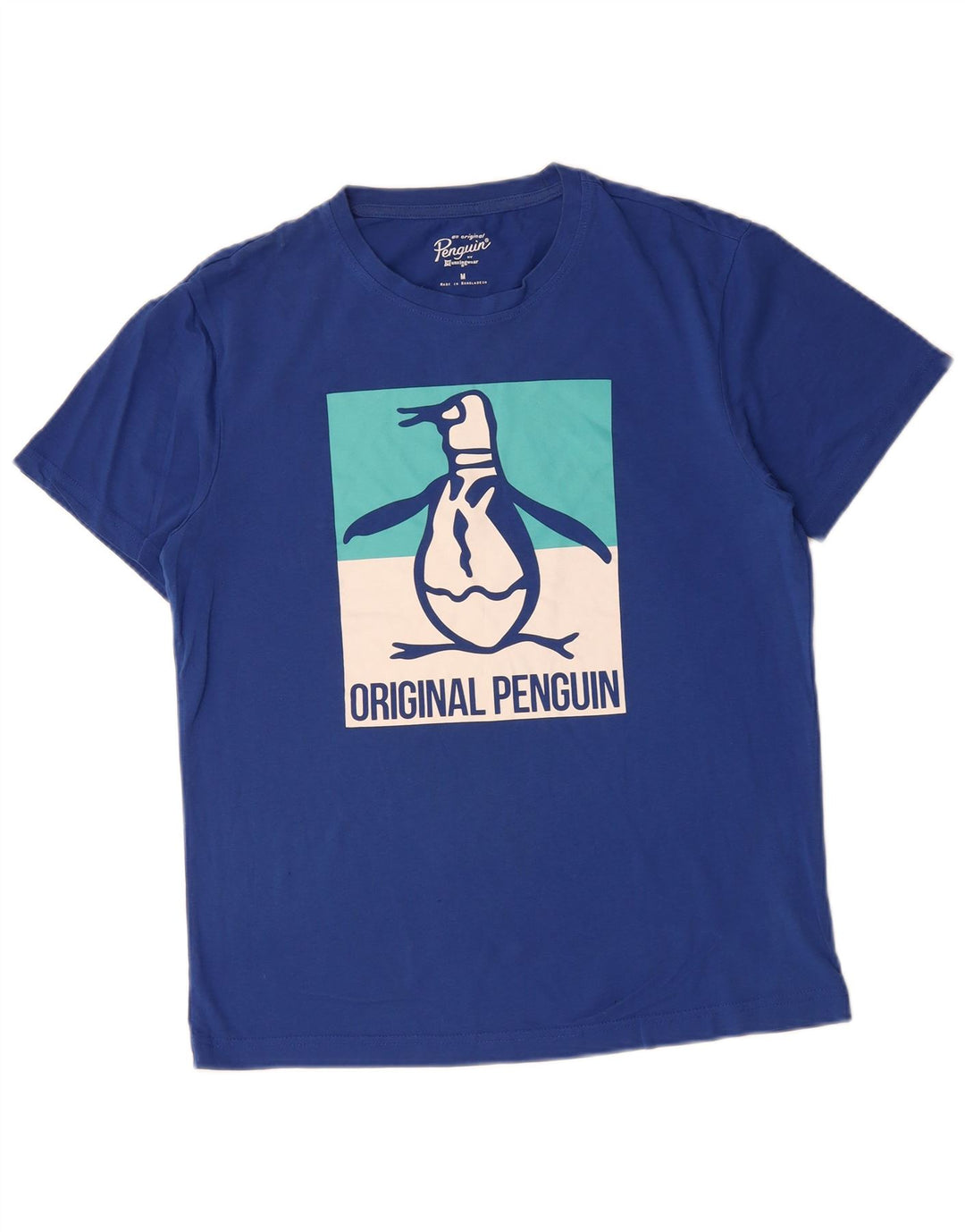 PENGUIN Camiseta gráfica para hombre Top Algodón azul medio