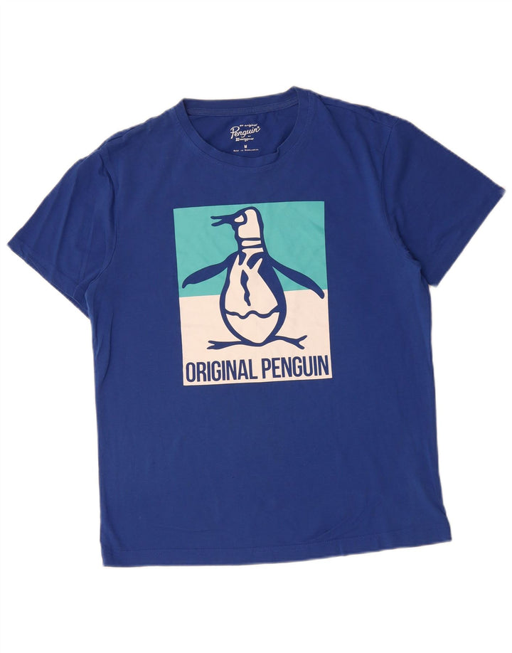 PENGUIN Camiseta gráfica para hombre Top Algodón azul medio