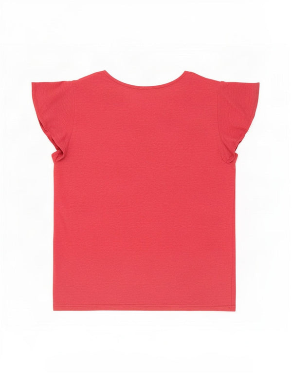 Massimo Dutti Camiseta Mujer Top UK 6 XS Rosa