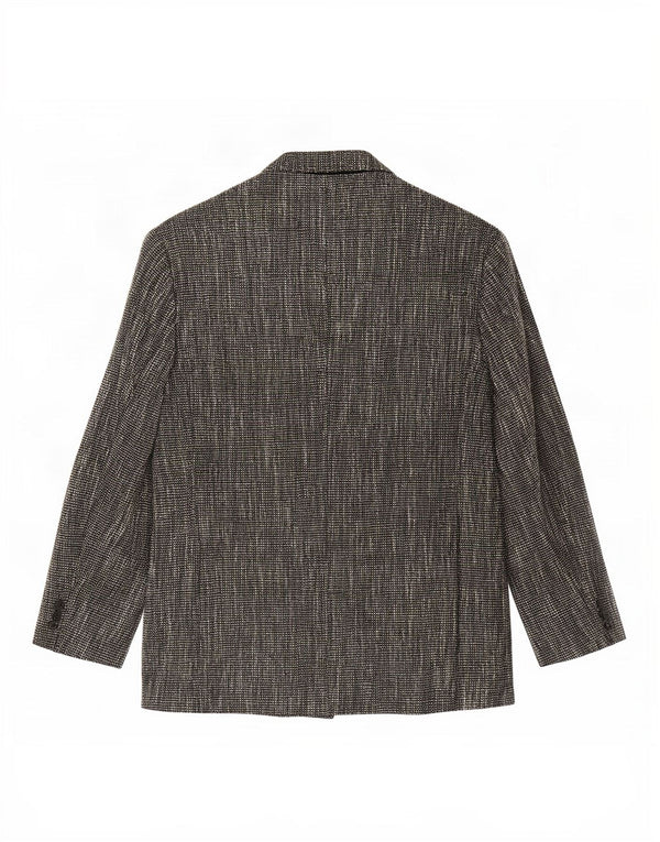 Angelo Litrico Mens Double Breasted Blazer Jacket UK 40 Large Grey Flecked