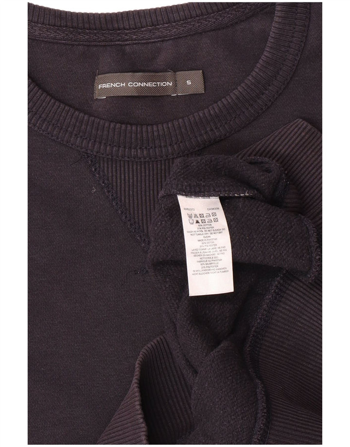 French Connection Sudadera con Capucha para Hombre Jersey Pequeño Azul Marino Algodón
