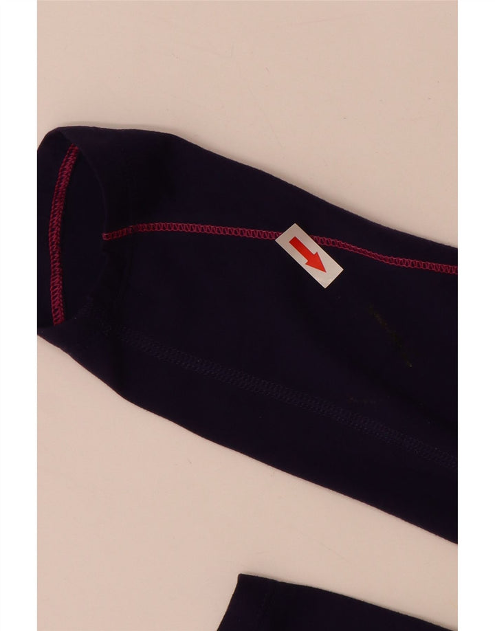 Nike Dri Fit Jersey Chándal para Mujer UK 12 Medium Azul Marino Nylon