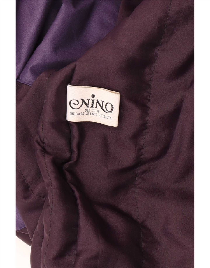 Gabardina NINO para mujer UK 44 Poliéster morado medio