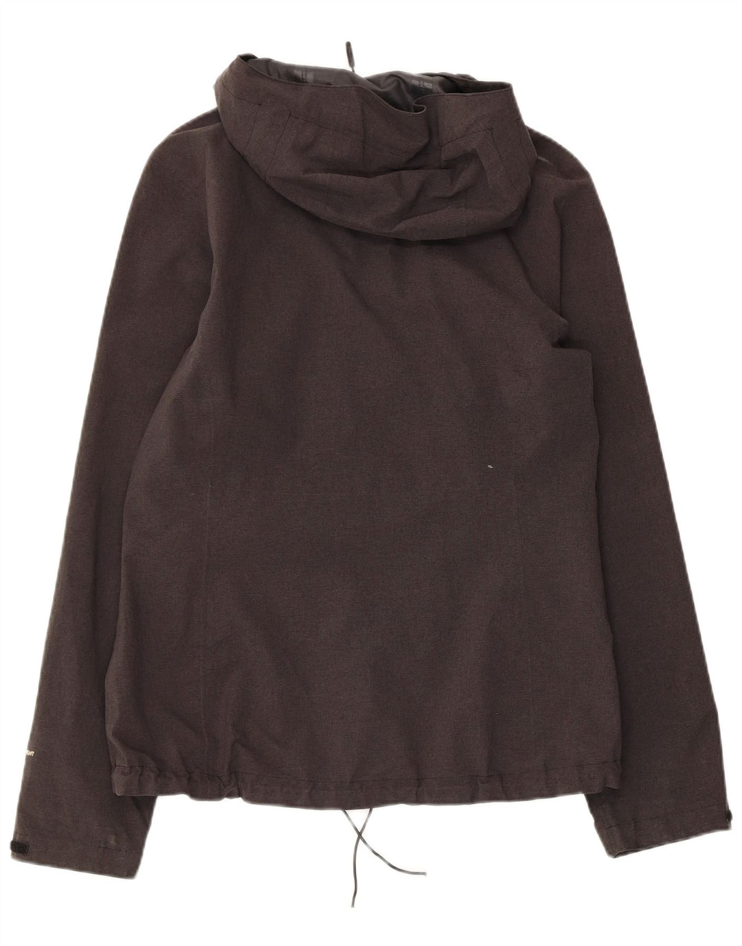 THE NORTH FACE Chaqueta impermeable con capucha para mujer UK 44 Poliéster gris medio