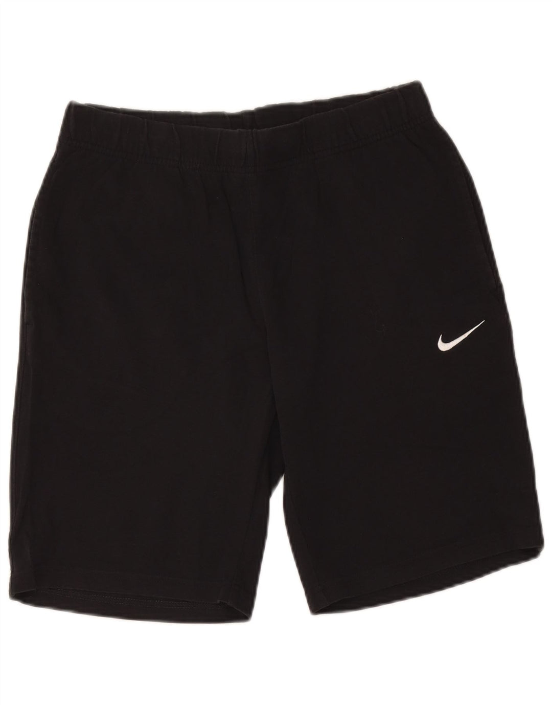Pantalones cortos deportivos Nike para hombre de algodón negro mediano