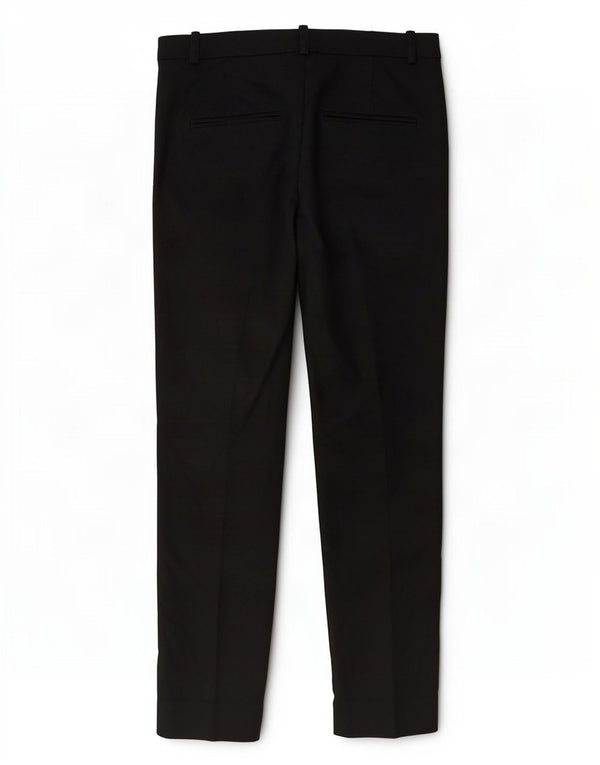 Zara Pantalón chino cónico para mujer EU 38 Small W28 L26 Algodón negro