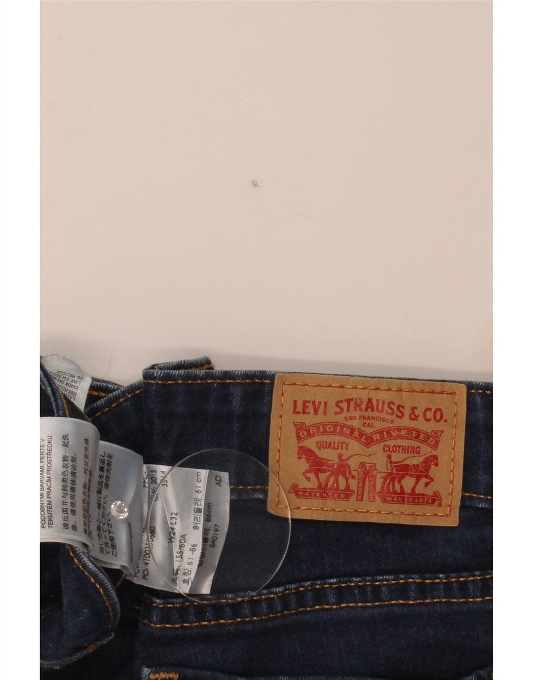 Levi's Mujer 715 Vaqueros Bootcut W24 L33 Algodón Azul