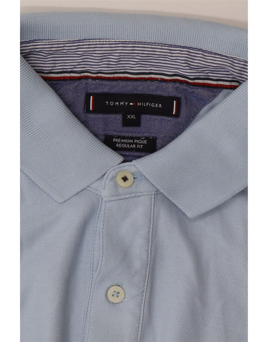 TOMMY HILFIGER Polo de ajuste regular para hombre 2XL Azul