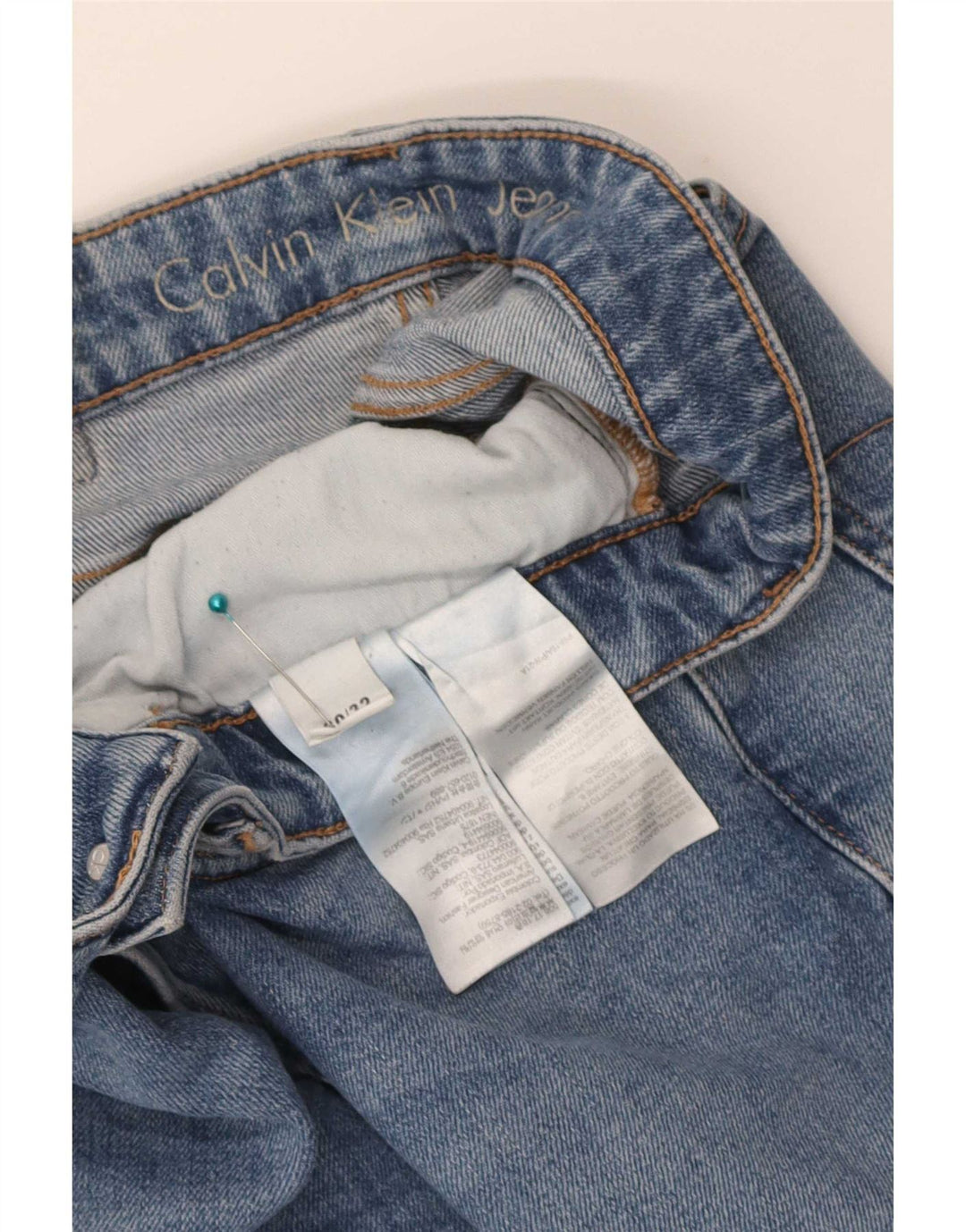 Calvin Klein Jeans ajustados para hombre W30 L32 Algodón azul