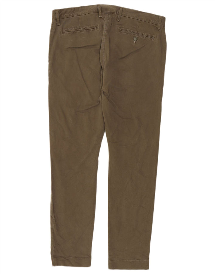 J. CREW Pantalones chinos ajustados para hombre W33 L30 Algodón caqui