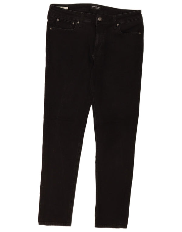 Jack & Jones Vaqueros pitillo Liam para hombre W34 L32 Algodón negro