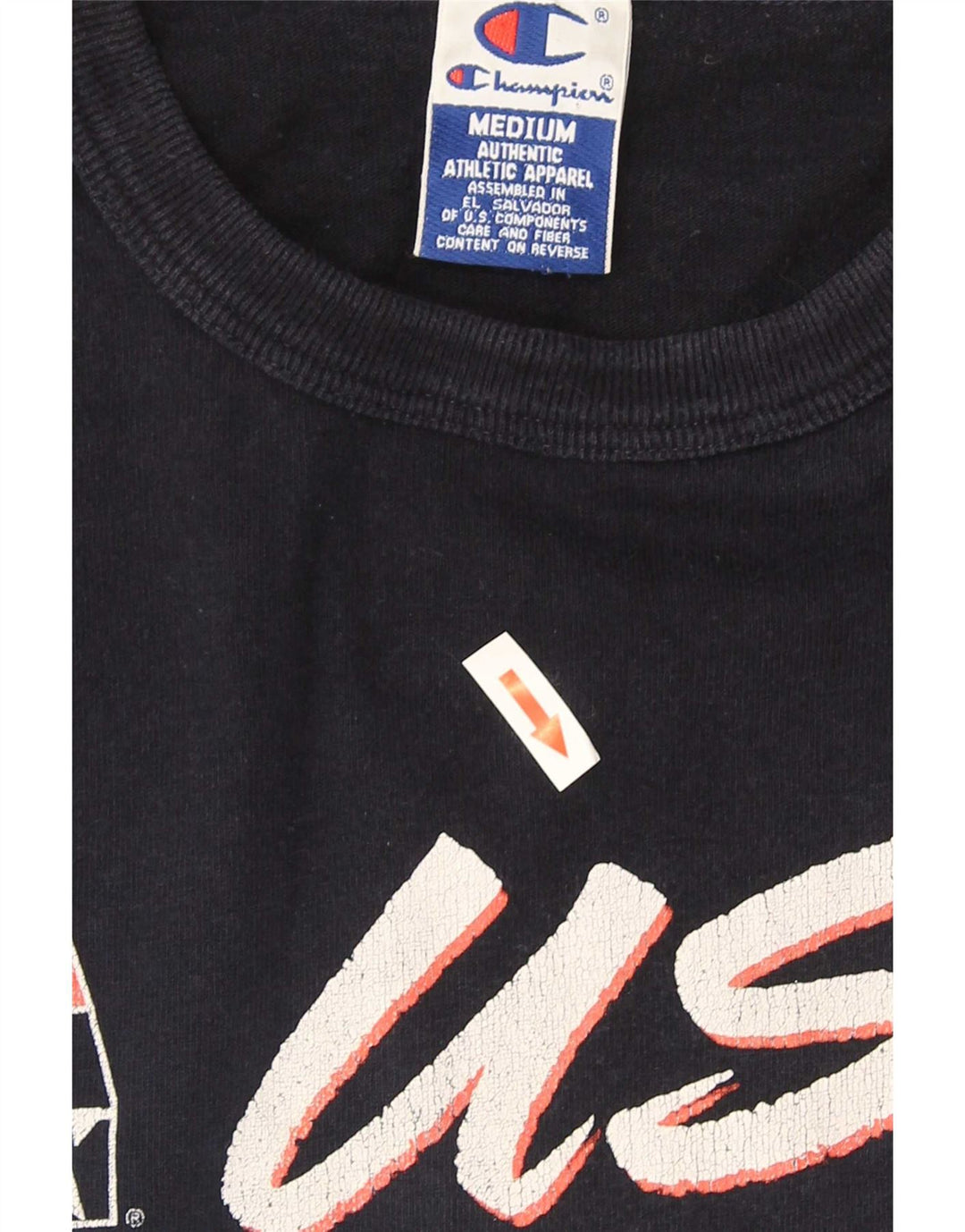 Champion Camiseta Gráfica Para Hombre Top Medium Azul Marino Algodón