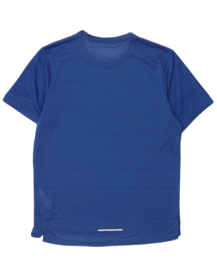 Camiseta Nike Dri Fit para hombre Top poliéster a rayas azul medio