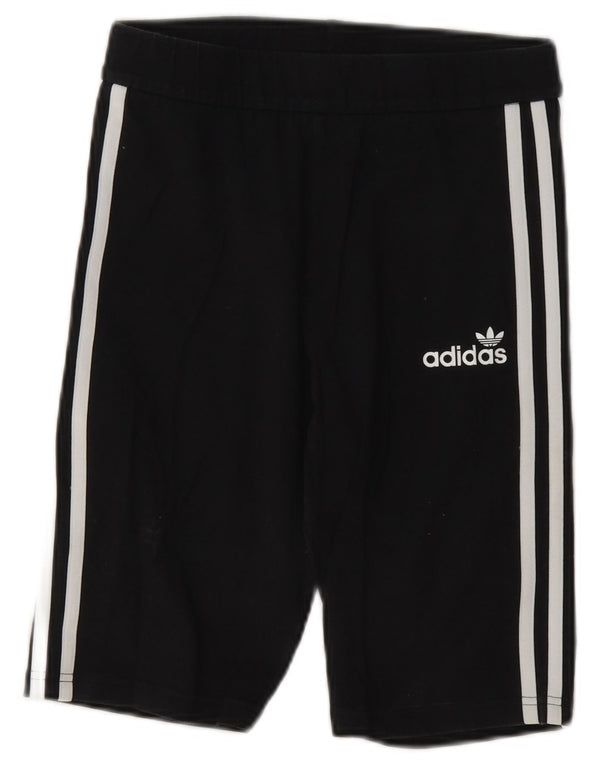 Adidas Pantalones cortos deportivos para mujer UK 10 Small Black Cotton