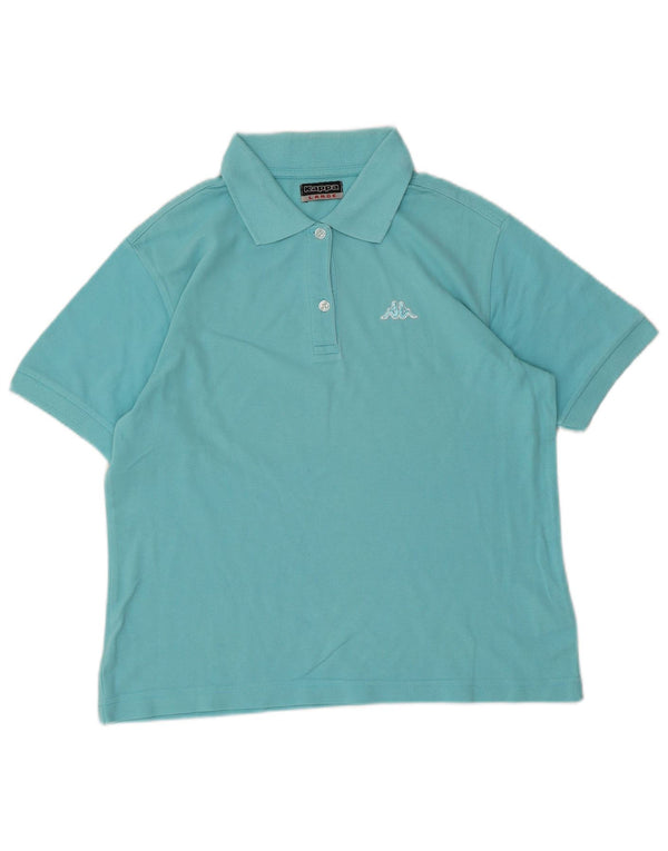 Kappa Polo para mujer UK 44 Grande Algodón azul