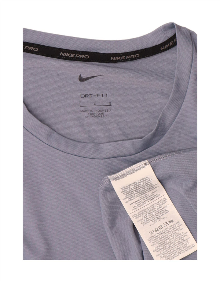 Nike - Camiseta Dri Fit para hombre, talla grande, poliéster azul