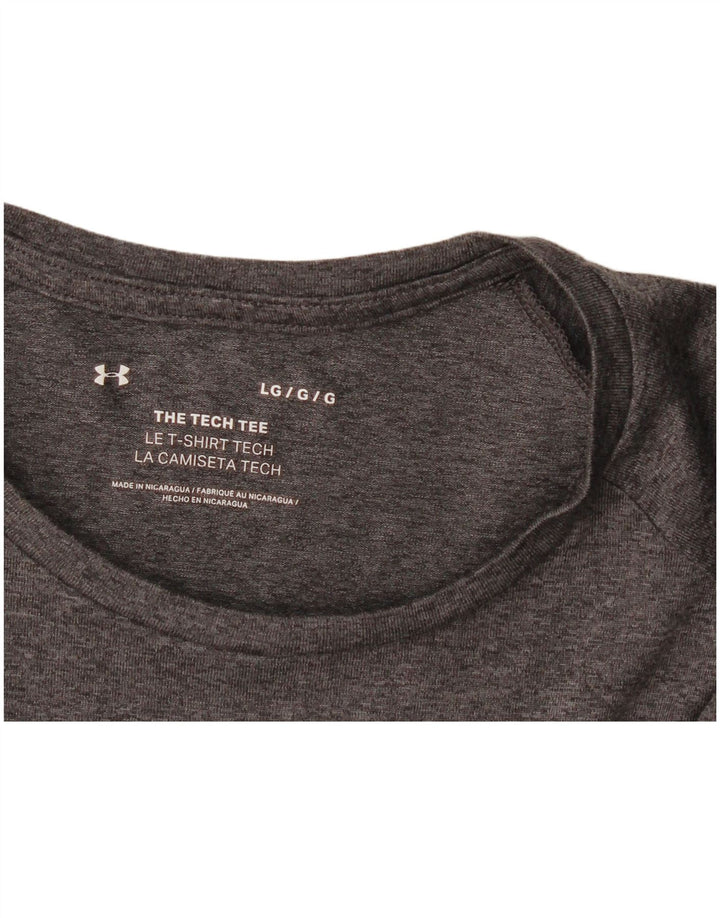 Under Armour - Camiseta para hombre, talla grande, color gris moteado