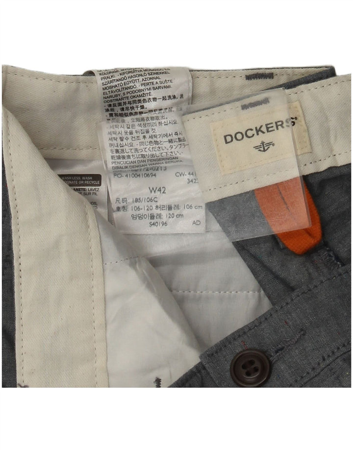 Dockers Pantalones cortos chinos para hombre W42 2XL Algodón azul