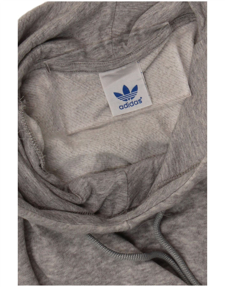 Adidas - Sudadera con capucha para mujer, talla 40, color gris medio