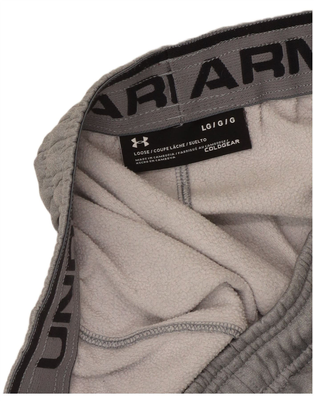 Under Armour Cold Gear - Pantalones de chándal para hombre, color gris grande