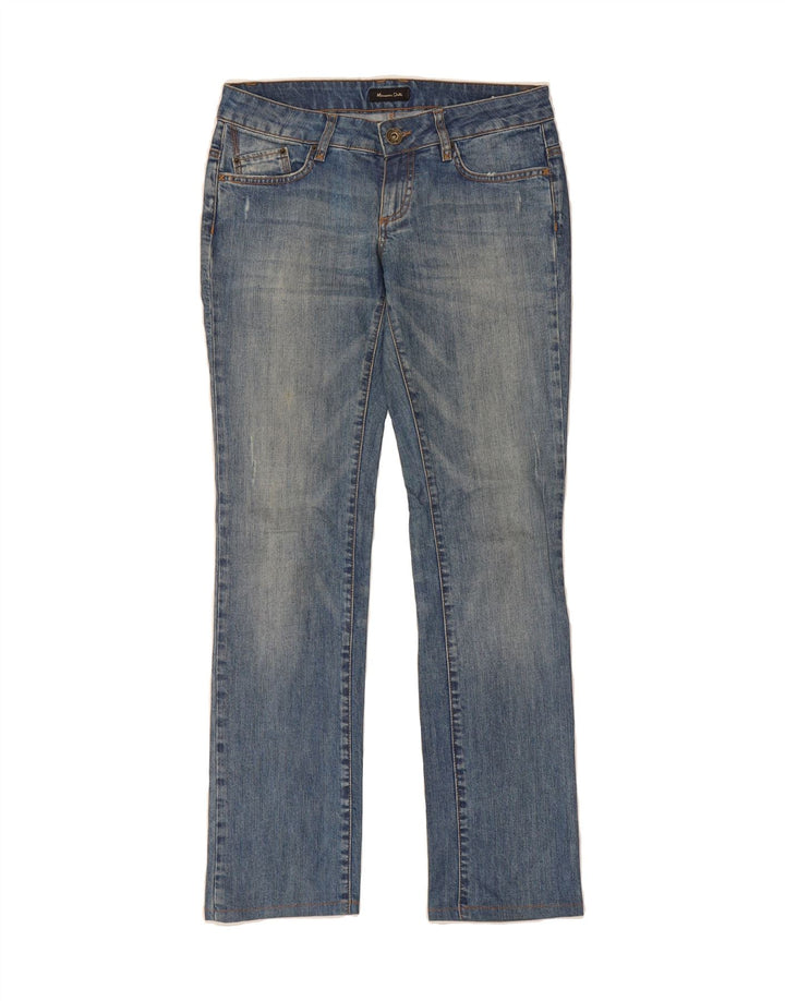 MASSIMO DUTTI Womens Straight Jeans EU 38 Small W28 L30 Blue Cotton Vintage Massimo Dutti and Second-Hand Massimo Dutti from Messina Hembry 