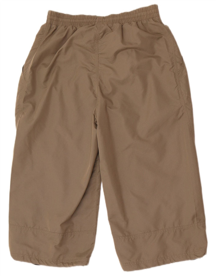 Reebok Pantalones Capri para Hombre, Nylon Caqui, pequeño