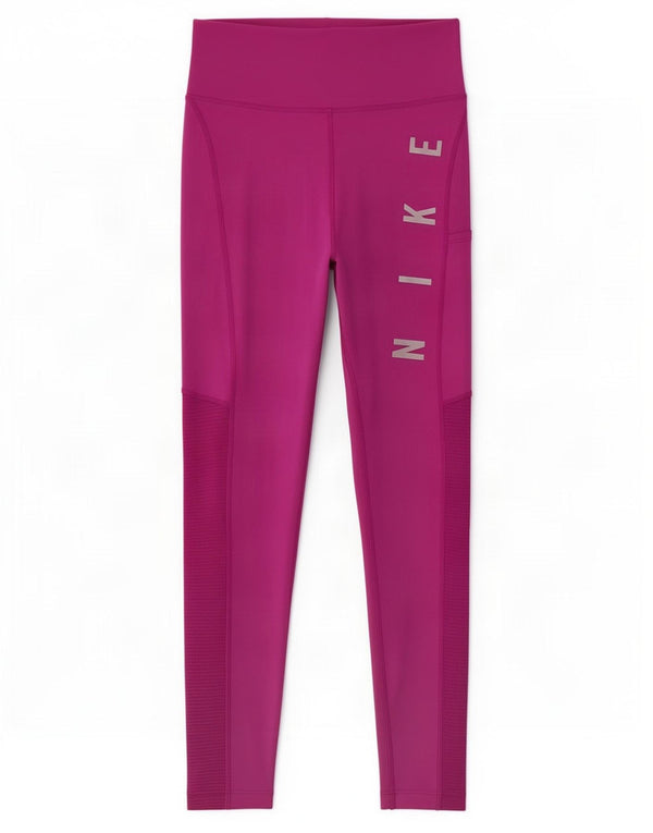 Nike Leggings gráficos Dri Fit para mujer UK 4 XS Poliéster rosa