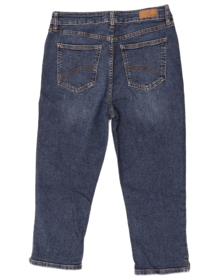 Fat Face Mujer Sway Capri Jeans UK 12 Medium W30 L20 Algodón Azul