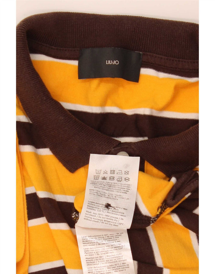 Polo Liu Jo Hombre De Algodón A Rayas Amarillo Medio
