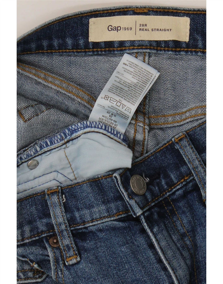 Vaqueros Gap Mujer Rectos W28 L29 Algodón Azul