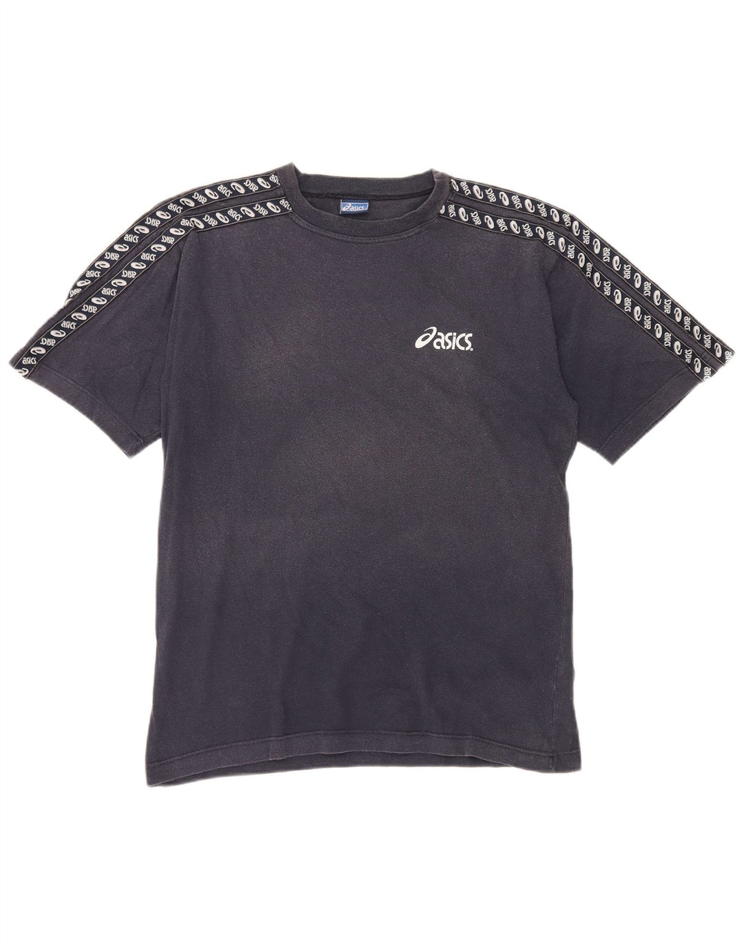 Camiseta Asics Hombre Graphic Top Medium Azul Marino Algodón