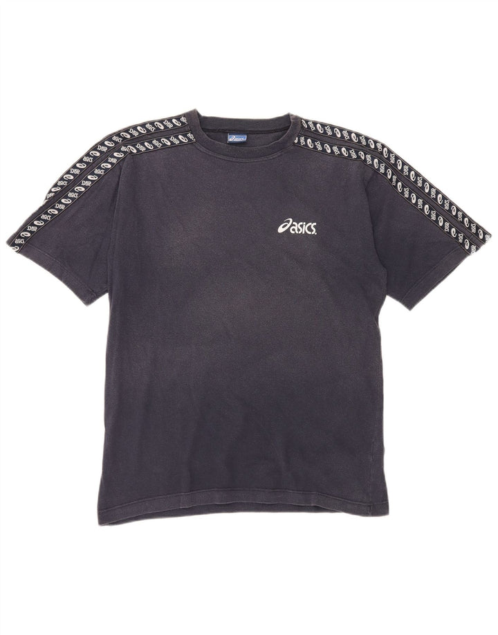 Camiseta Asics Hombre Graphic Top Medium Azul Marino Algodón