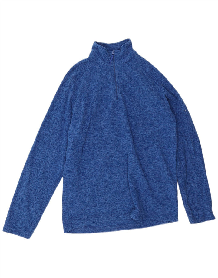 Jersey de forro polar con cuello y cremallera para hombre de Mountain Warehouse Poliéster moteado azul pequeño