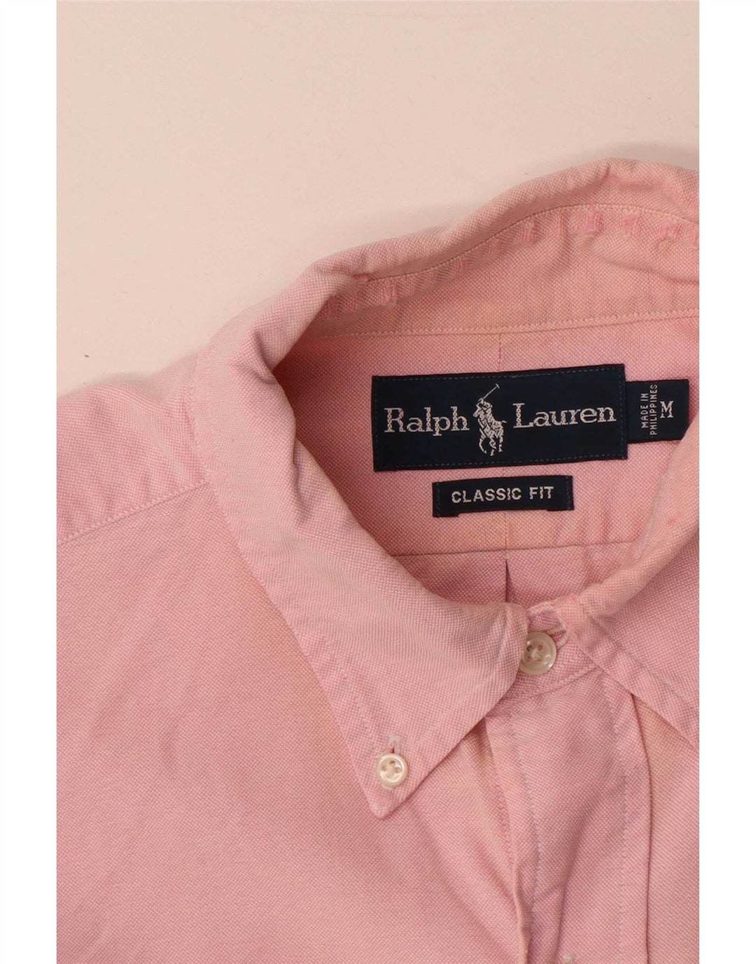 Ralph Lauren Camisa De Corte Clásico Para Hombre Algodón Rosa Medio