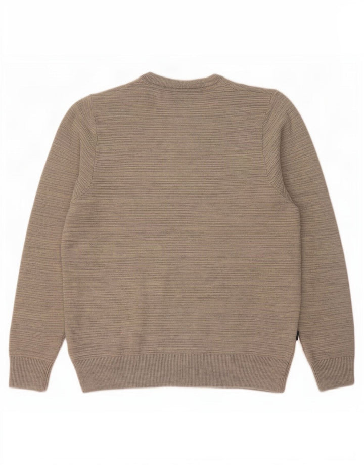 Fila Hombre Crew Neck Jumper Sweater Gris Medio Moteado