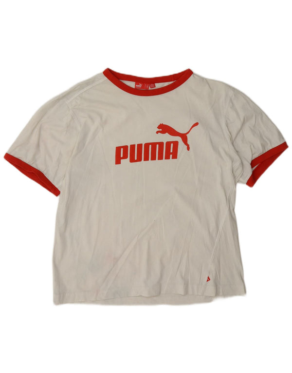 Puma Camiseta Gráfica Para Hombre Top Medium Blanco Colorblock