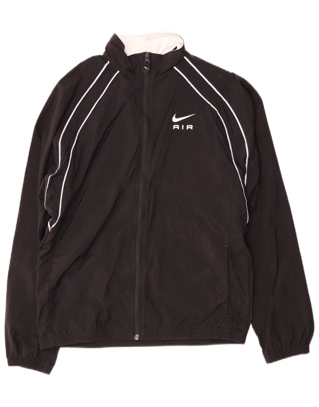 Nike - Chaqueta de chándal gráfica para niños, 13-14 años, XL, nailon negro
