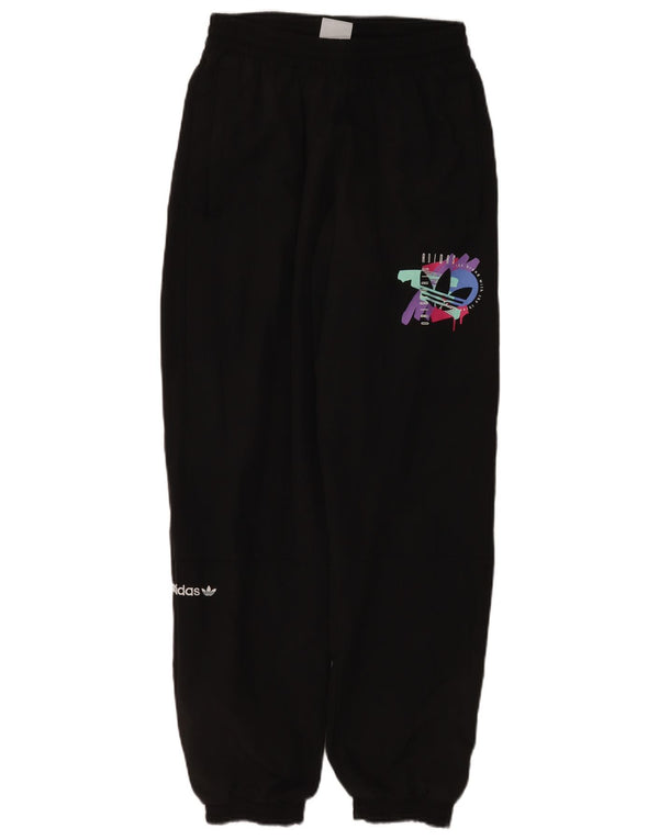 Adidas Hombre Pantalones De Chándal Gráfico Joggers Small Negro Poliamida