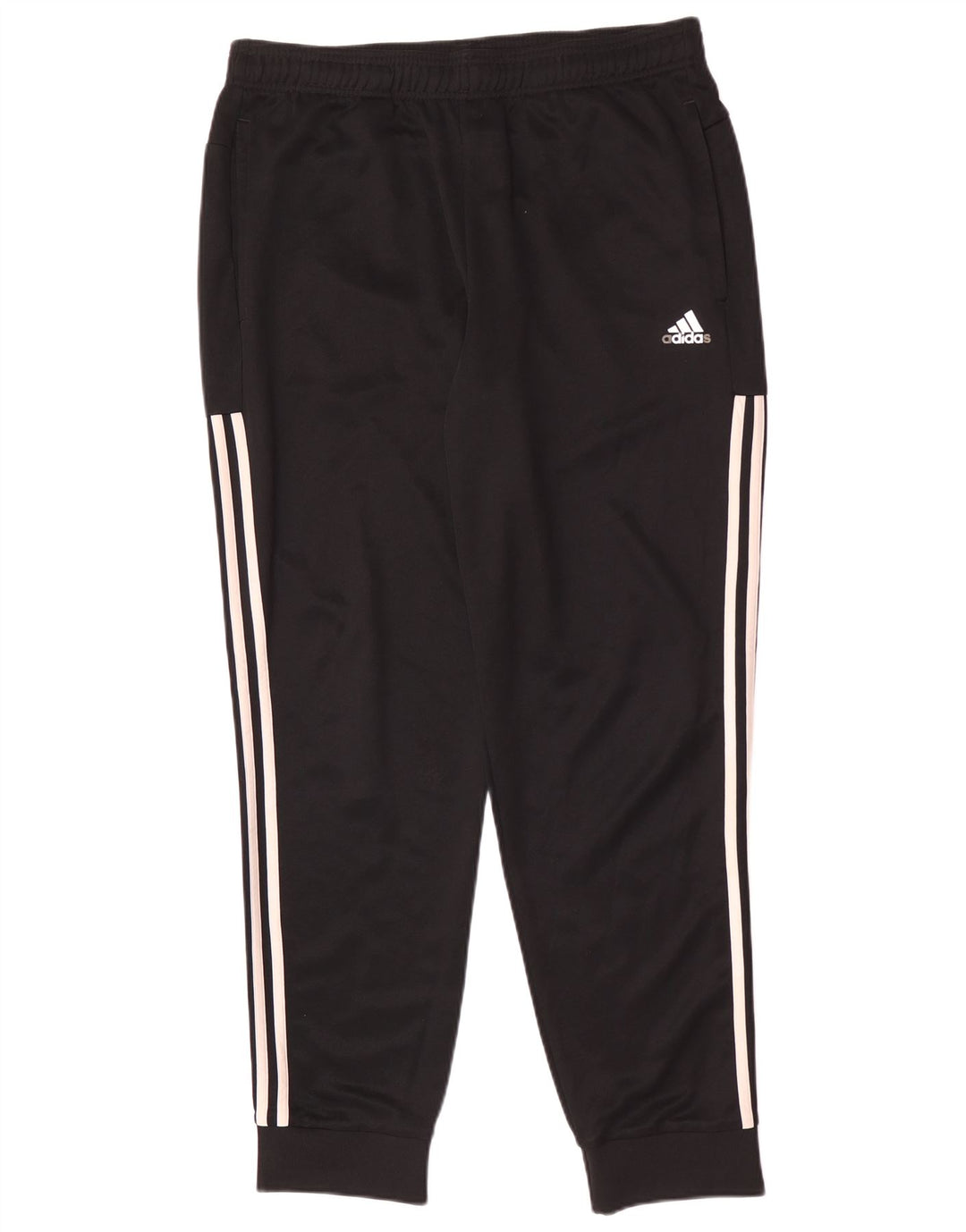 Adidas Hombre Pantalones De Chándal Joggers Grande Negro Poliéster