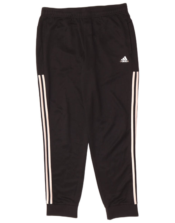 Adidas Hombre Pantalones De Chándal Joggers Grande Negro Poliéster