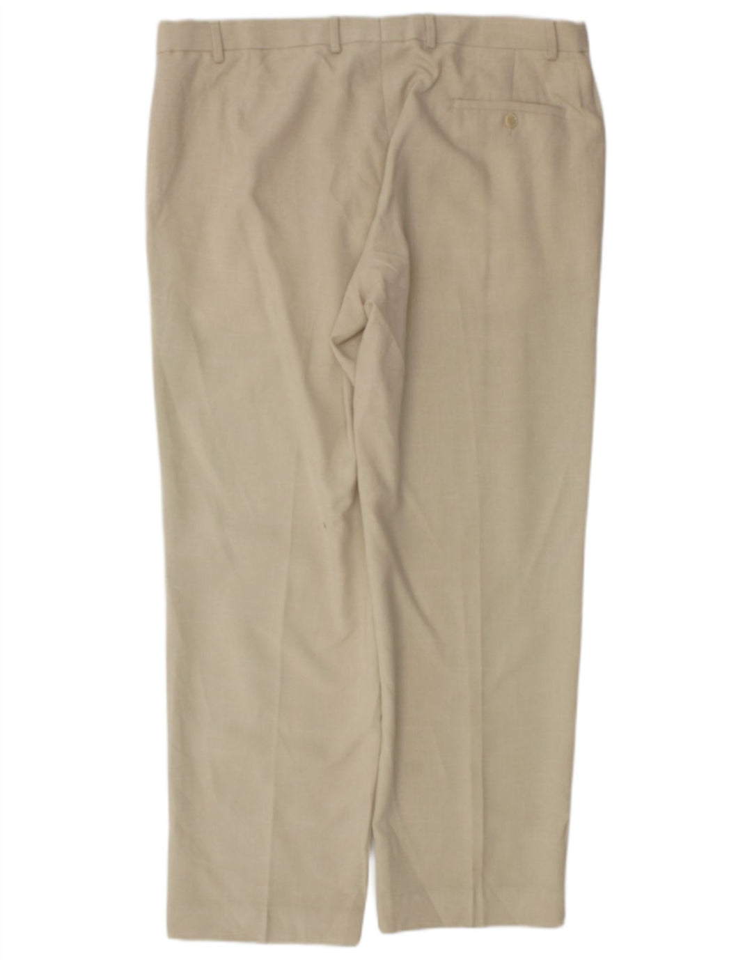 Marks & Spencer Pantalones de traje rectos de corte regular para hombre W38 L31 Cuadros beige