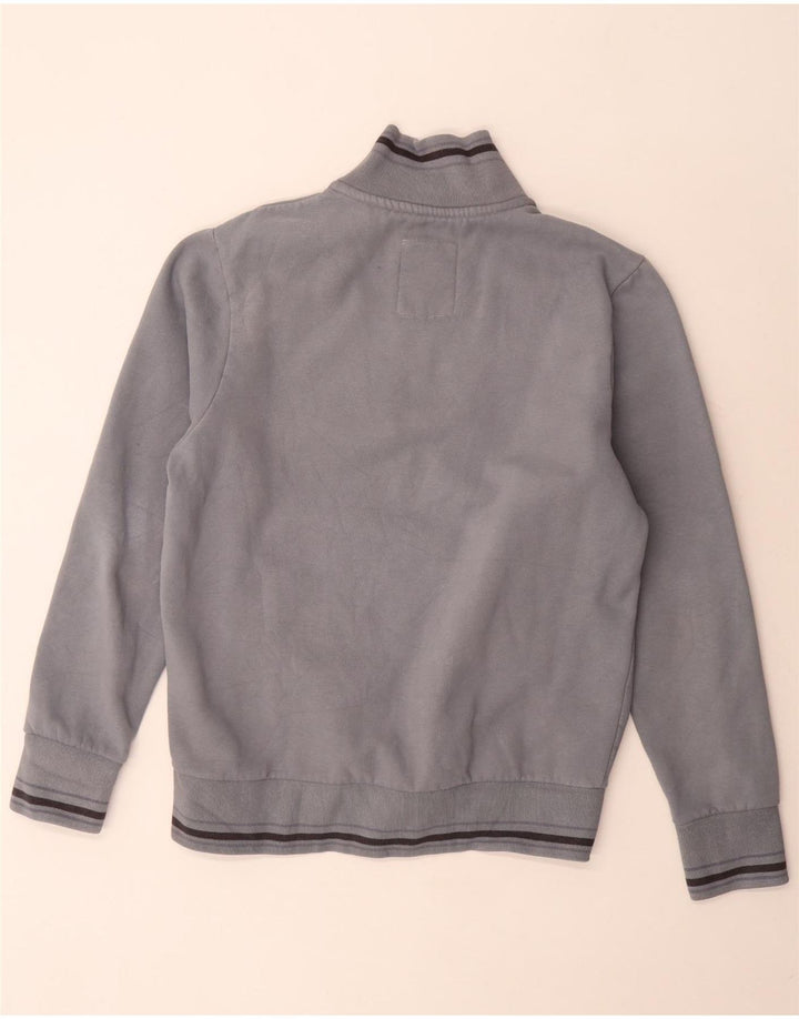 Rifle Hombre Gráfico Chándal Top Chaqueta Grande Gris Poliéster