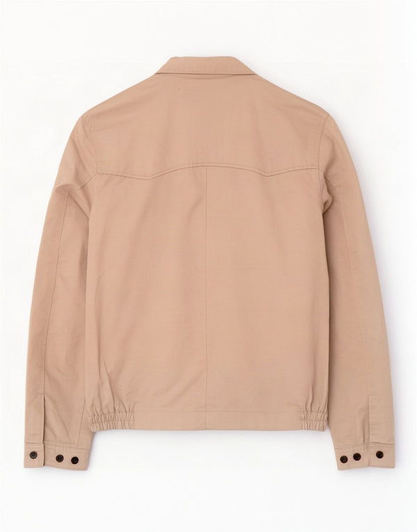 Marks & Spencer Chaqueta Bomber Azul Harbor para Hombre UK 38 Algodón Beige Medio