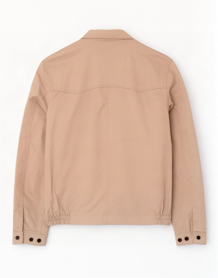 Marks & Spencer Chaqueta Bomber Azul Harbor para Hombre UK 38 Algodón Beige Medio