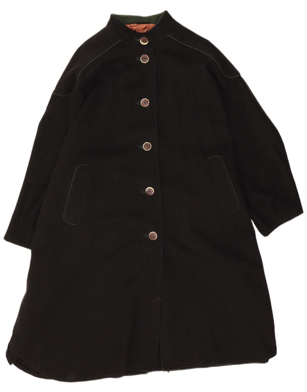 Pischl Poncho para Mujer Talla única Lana Negra