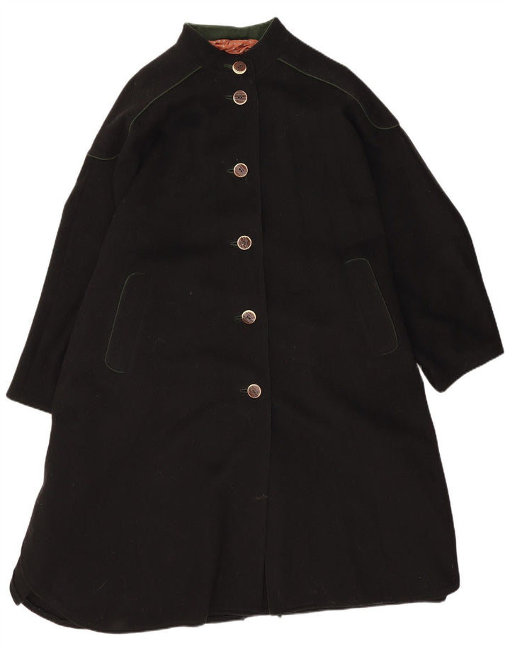 Pischl Poncho para Mujer Talla única Lana Negra