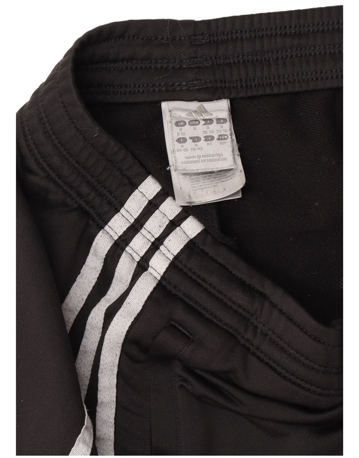 Adidas Pantalones de chándal para mujer UK 8/10 Small Negro Poliéster