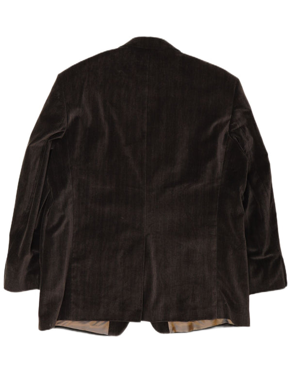 Bogart Chaqueta tipo blazer de pana con 2 botones para hombre UK 40 Large Brown