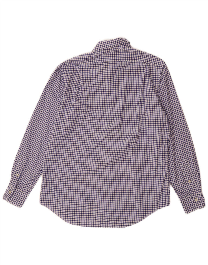 Camisa Polo Ralph Lauren Hombre Algodón Vichy Azul Medio