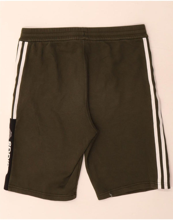 Adidas Pantalones cortos deportivos con gráficos para niños 15-16 años Caqui Colorblock